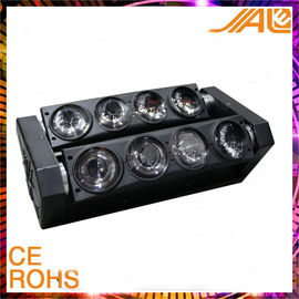 8pcs 10w Rgbw 4 dans 1 a mené les lumières principales mobiles de faisceau d'araignée pour la disco
