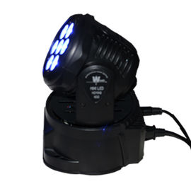 7pcs 10w Rgbw 4 dans 1 tête mobile a mené des lumières de disco d'éclairage d'étape