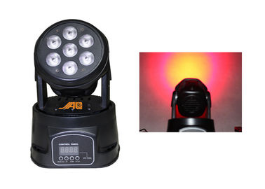 7pcs 10w Rgbw 4 dans 1 tête mobile a mené des lumières de disco d'éclairage d'étape