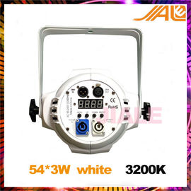 Le pair mené blanc chaud peut allumer les lumières menées 3200k 54pcs 3w d'étape du pair 64