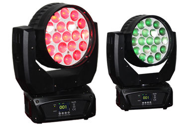 540°Pan 270°Tilt 19pcs 12W RGBW 4in1 LED Lumière de tête mobile Zoom Laver Lumière de tête mobile