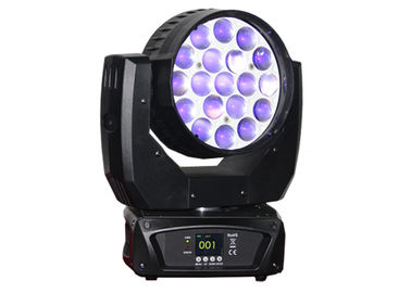 540°Pan 270°Tilt 19pcs 12W RGBW 4in1 LED Lumière de tête mobile Zoom Laver Lumière de tête mobile