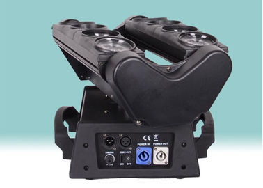 8 yeux 10w Rgbw 4 dans 1 lumière principale mobile 14/18/42 ch Dmx 512 de LED