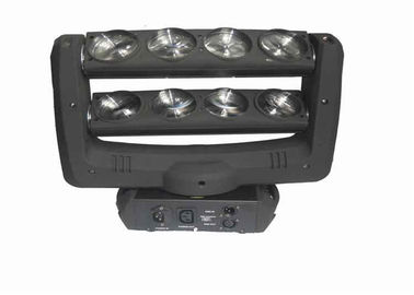 La double araignée de rangée a mené RGBW léger 8pcs 10 watts de lumière principale mobile de LED