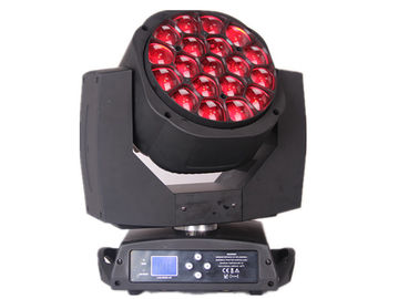 L'oeil d'abeille a mené la lumière principale mobile 19pcs 12w Rgbw d'événement de bourdonnement 4 in1