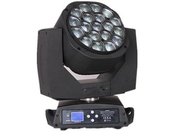 L'oeil d'abeille a mené la lumière principale mobile 19pcs 12w Rgbw d'événement de bourdonnement 4 in1