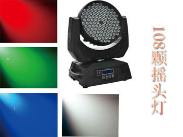 Les têtes mobiles élevées du lumen 108pcs allume des vacances de théâtre de concert de DMX RGBW