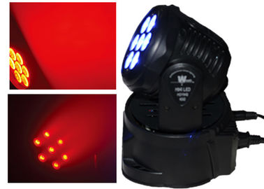 angle mobile de faisceau lumineux de têtes de vacances de l'étape 80W de 7pcs RGBW 10 degrés