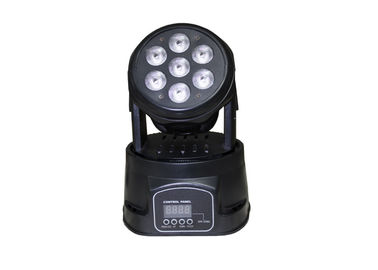 angle mobile de faisceau lumineux de têtes de vacances de l'étape 80W de 7pcs RGBW 10 degrés