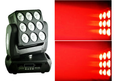 La lumière mobile de la tête LED de boîte de nuit/a mené la couleur de Matrix RGBW mélangeant 9pcs * 10W
