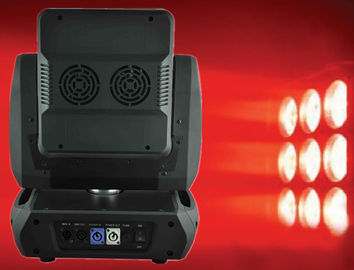 Façonnez à club la mini LED la lumière principale mobile 9pcs 10w Rgbw DJ lampe principale mobile