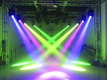 lavage principal mobile de tache lumineuse de poutre de 230w 7R Sharpy allumant en démonstration l'événement