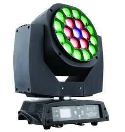 Rotation légère principale mobile de Rgbw 19 *1 5W LED avec le degré de l'angle de bourdonnement 4 à 60