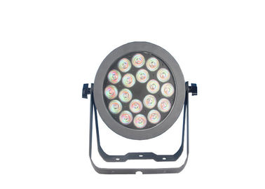 18 PCs 6 dans 1 pair d'étape de RGBW LED met en boîte des lumières avec le logement moulé sous pression par aluminium
