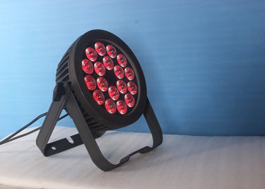 18 PCs 6 dans 1 pair d'étape de RGBW LED met en boîte des lumières avec le logement moulé sous pression par aluminium