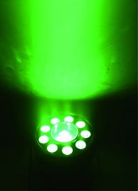 Colorez la lumière d'intérieur de mélange de pair de DMX RVB LED à plat 9 * 3W +1 * 30W IP20