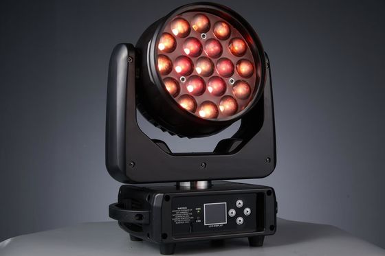 19LEDs Zoom LED Lumière de tête mobile Pour les boîtes de nuit Concert de musique