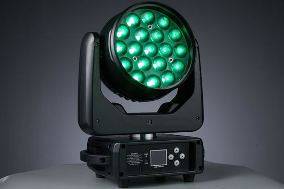19LEDs Zoom LED Lumière de tête mobile Pour les boîtes de nuit Concert de musique