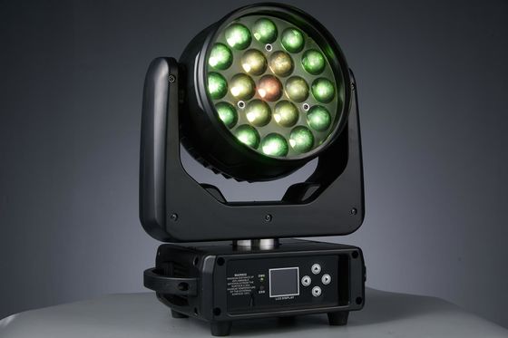 19LEDs Zoom LED Lumière de tête mobile Pour les boîtes de nuit Concert de musique