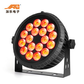 18x18w RGBWA 6 UV dans 1 contrôle plat de l'intense luminosité DMX de lumière de pair de LED