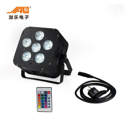 Batterie 6x18w Rgbwa 6 UV de Wifi dans des boîtes sans fil de 1 pair de LED pour le mariage