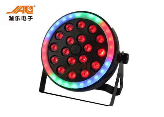 le canal 8 étape du DJ de 18 watts allume RVB 3 dans 1 pair plat de LED
