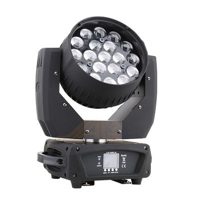 19*12W lumière principale en mouvement de la lentille 8° LED pour la boîte de nuit