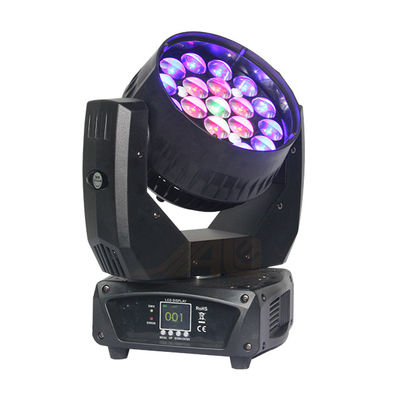 19*12W lumière principale en mouvement de la lentille 8° LED pour la boîte de nuit