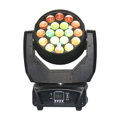 19*12W lumière principale en mouvement de la lentille 8° LED pour la boîte de nuit