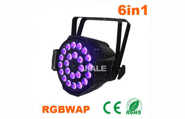 Le pair du principal 1 LED peut des lumières 24pcs qu'UV a mené la lampe 6 dans 1 éclairage d'exposition d'étape pour le CE de studio et l'éclairage de RoHS