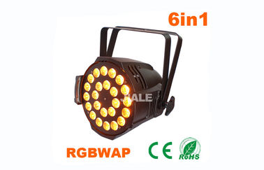 Le pair du principal 1 LED peut des lumières 24pcs qu'UV a mené la lampe 6 dans 1 éclairage d'exposition d'étape pour le CE de studio et l'éclairage de RoHS