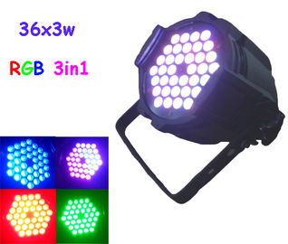36pcs 3w RVB 3 dans 1 pair de LED peut les lumières DJ/les appareils d'éclairage de disco/boîte de nuit LED