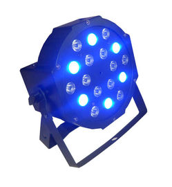 18 x 3w RVB ont mené la lumière plate de pair/lumières d'intérieur menées 7CH DMX du DJ d'étape du pair 64