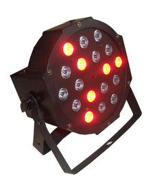 18 x 3w RVB ont mené la lumière plate de pair/lumières d'intérieur menées 7CH DMX du DJ d'étape du pair 64