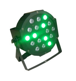 18 x 3w RVB ont mené la lumière plate de pair/lumières d'intérieur menées 7CH DMX du DJ d'étape du pair 64