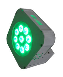 La radio de batterie a actionné la lumière plate polychrome de pair des boîtes 9pcs LED de pair de la radio LED