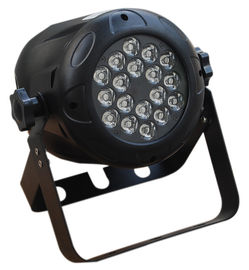 18 le plastique d'intérieur de x 3w a mené le pair luminosité léger d'appareils d'éclairage d'étape de DJ/disco intense