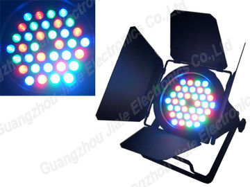 Le PAIR multi de tache de Pin du pair mené par RVB 64 LED du Barndoor 36 x 3w de DMX 512 peut présenter des lumières