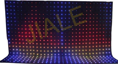 4x6m RVB 3in1 ont mené la décoration de contexte de rideau/montage visuels d'étape