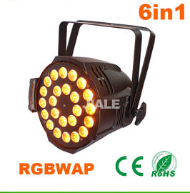 les lumières d'étape du DJ de pair menées par 6in1/pair d'intérieur de lumière de pair mené par Dmx peuvent 24pcs 15w Rgbwa UV
