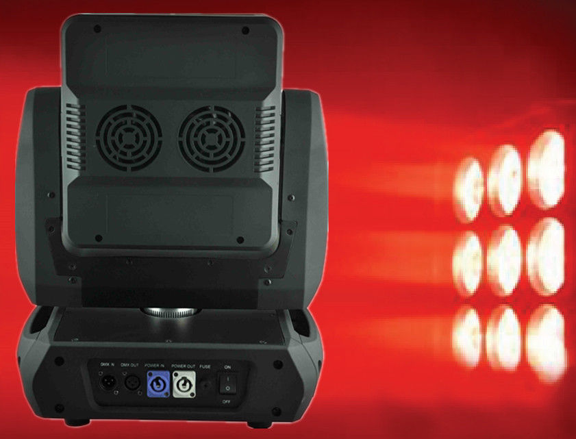 Façonnez à club la mini LED la lumière principale mobile 9pcs 10w Rgbw DJ lampe principale mobile