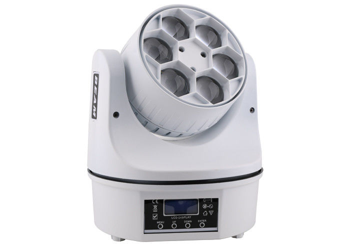 La tête mobile d'abeille de 6 X15w Rgbw a mené luminosité léger 110 de disco l'intense - 240v Actived sain