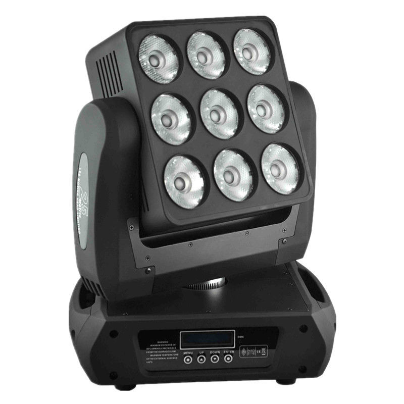 Haut Brithness 9 lumières légères principales mobiles de Matrix de poutre de Sharpy de lavage de X12 W RGBW LED