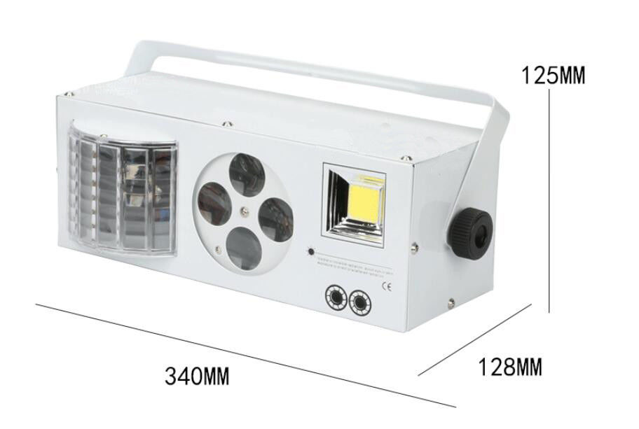 Lampe-torche colorée AC100 - 240V 40W de stroboscope de laser de l'effet 4 in1