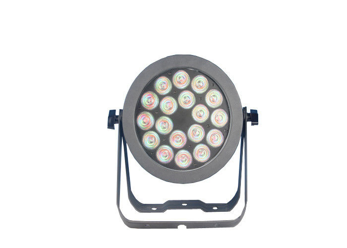 18 PCs 6 dans 1 pair d'étape de RGBW LED met en boîte des lumières avec le logement moulé sous pression par aluminium