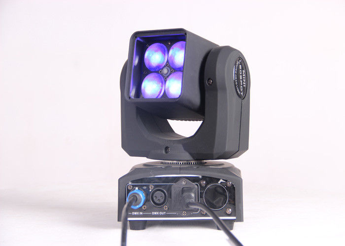 4 lumière principale mobile des PCs 25 W RGBW LED avec l'angle de faisceau 5-40° pour le DJ, disco