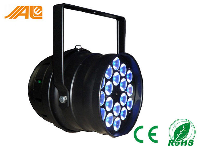 18 d'intérieur x 3w/pair de 9w RVB 3in1 LED peuvent lampe d'étape du pair menée par lumières 64 DMX pour la disco