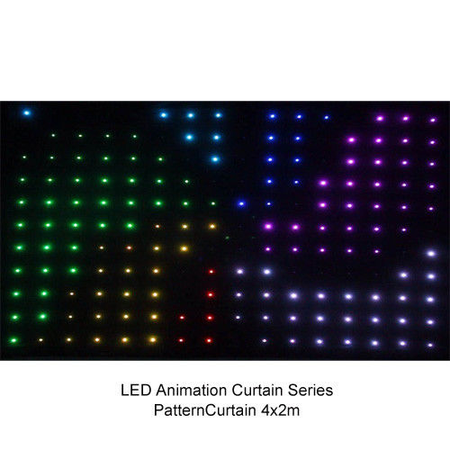 P9 polychrome à P20 rideau visuel en 4 x en 3m LED, écran mené mol flexible 200w d'étape