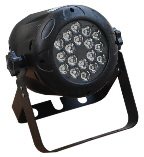 18 le plastique d'intérieur de x 3w a mené le pair luminosité léger d'appareils d'éclairage d'étape de DJ/disco intense