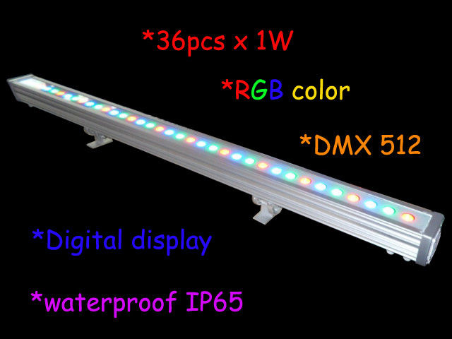 joint mené extérieur ip65 de mur de la longueur 36pcs 3w RVB de 1000mm/décor léger d'étape